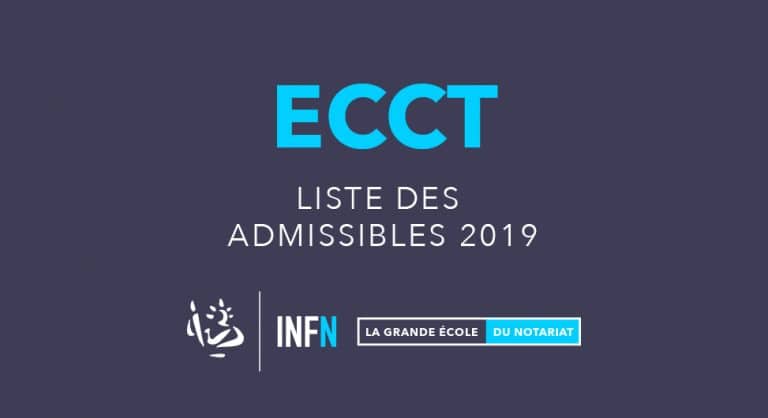 Liste des admissibles 2019 à l’ECCT