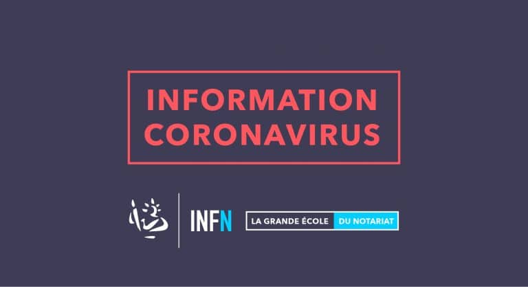 Pandémie Coronavirus – Fermeture INFN