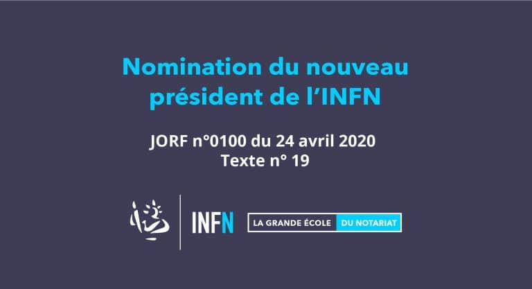 Nomination du nouveau président de l’INFN