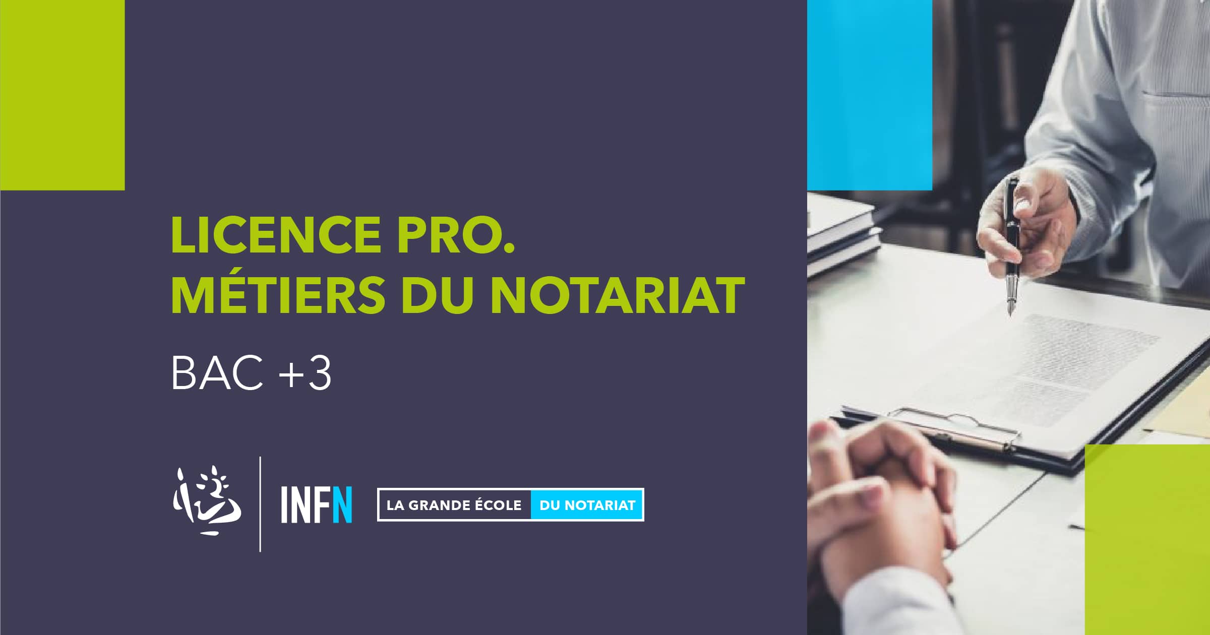 Licence professionnelle Métiers du notariat  INFN  Institut national