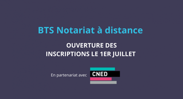 BTS Notariat à distance – ouverture des inscriptions