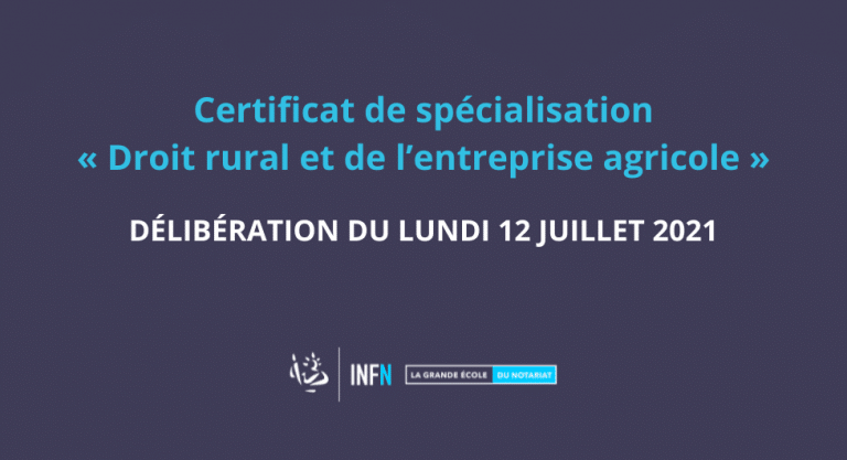 Certificat de spécialisation – Droit rural et de l’entreprise agricole