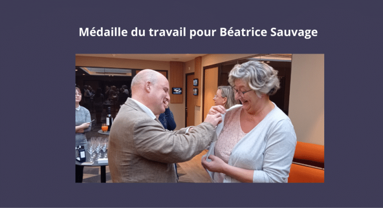 Médaille du travail pour Béatrice Sauvage