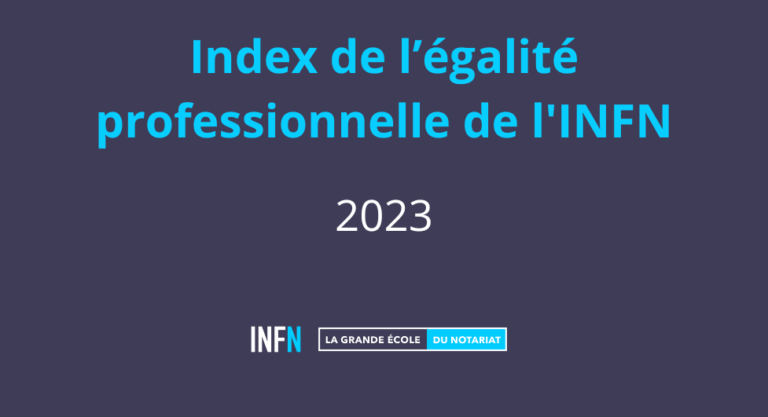 Index de l’égalité professionnelle 2023 de l’INFN