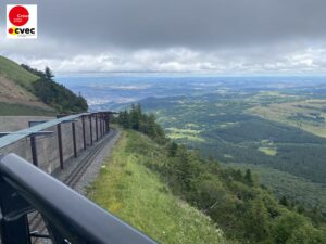 Photo des rails du train à crémaillère