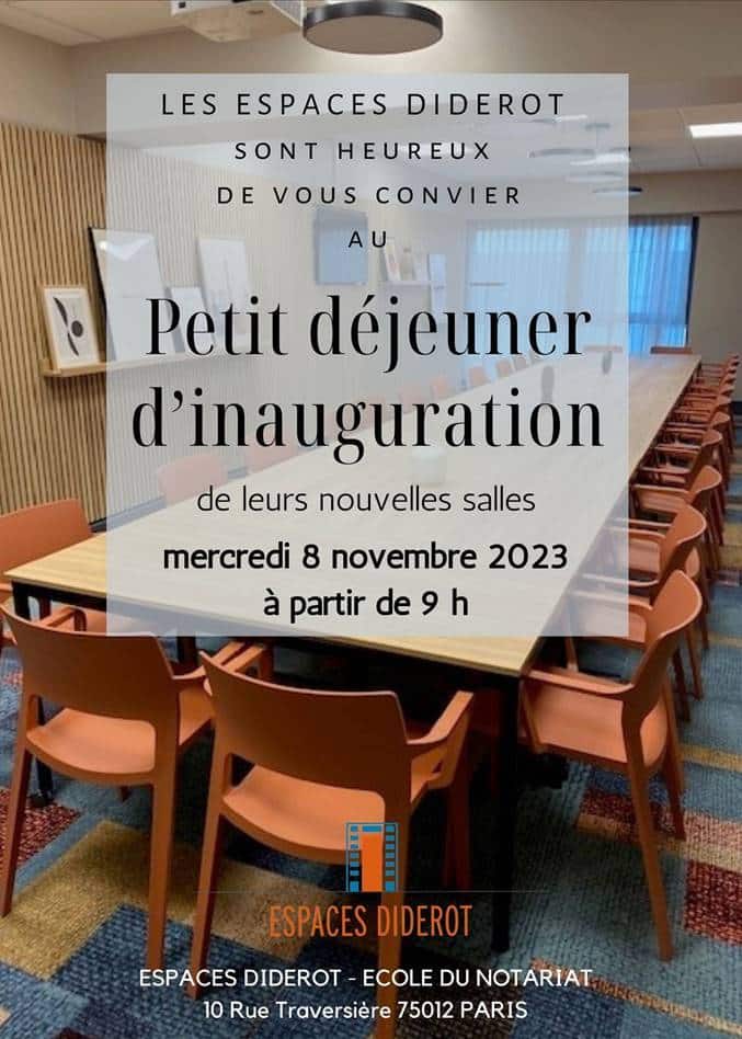 Inauguration des salles rénovées des Espaces Diderot