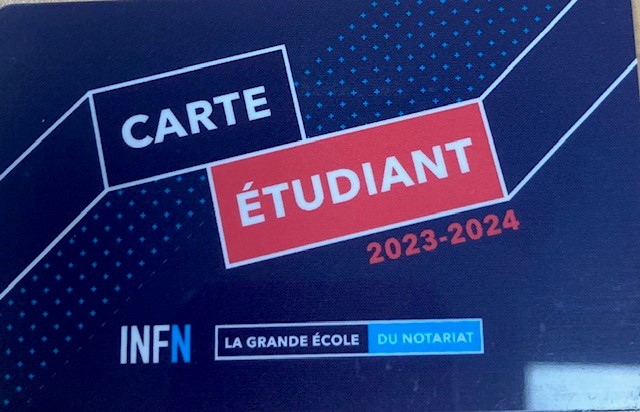 Les cartes des étudiants du BTS Collaborateur Juriste Notarial sont arrivées