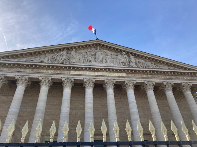 Visite de l’Assemblée Nationale le 11 Octobre 2023 avec les étudiants du BTS 2ème année Voie scolaire et Apprentissage