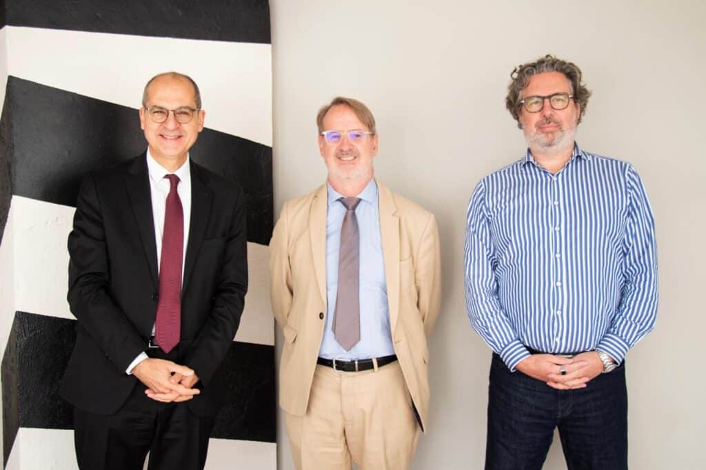 Visite de Sébastien Duizabo, nouveau Directeur Général de l’INFN, sur le site de Paris