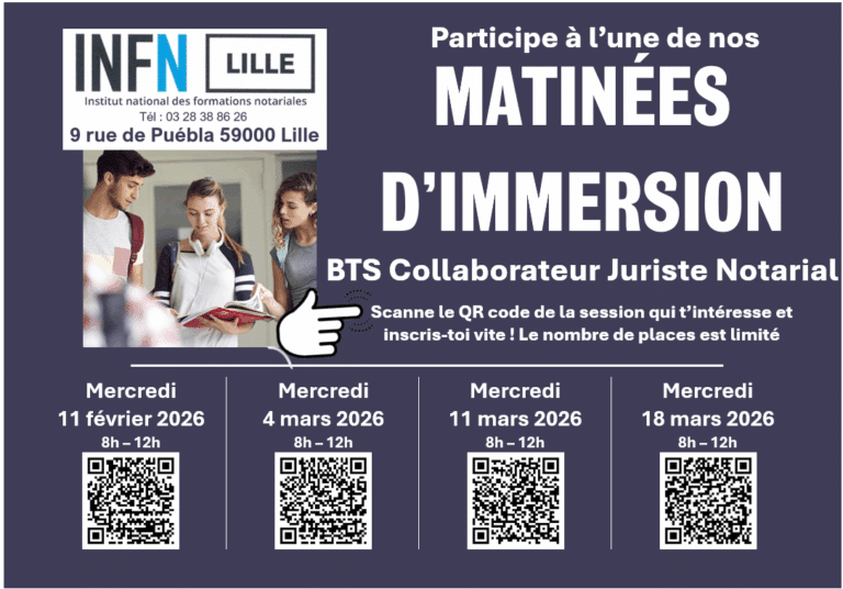 MATINÉES D’IMMERSION 2026 – site de Lille